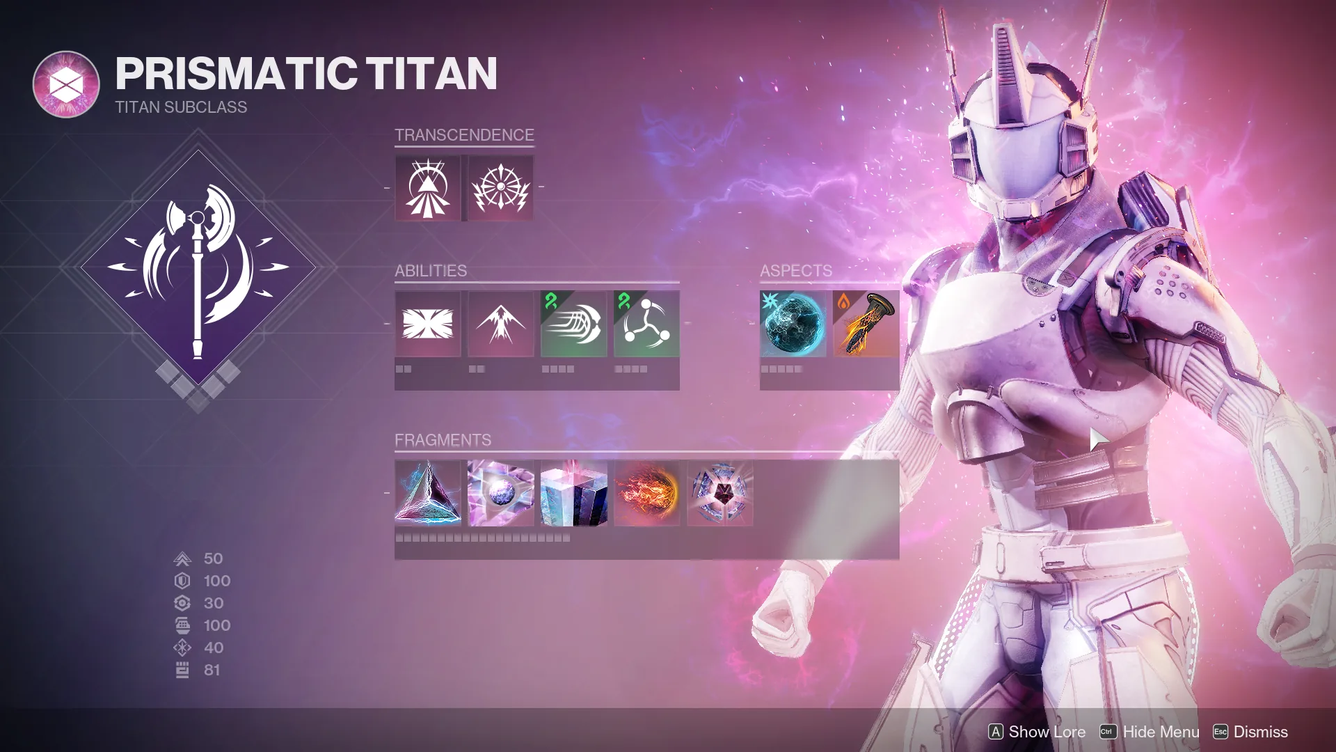Destiny 2 Prismatic Titan in combat