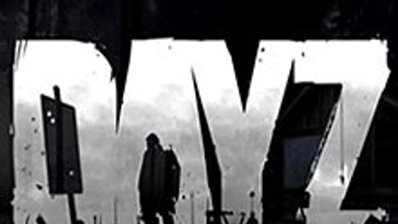 DayZ survivor checking a military tent at dusk
