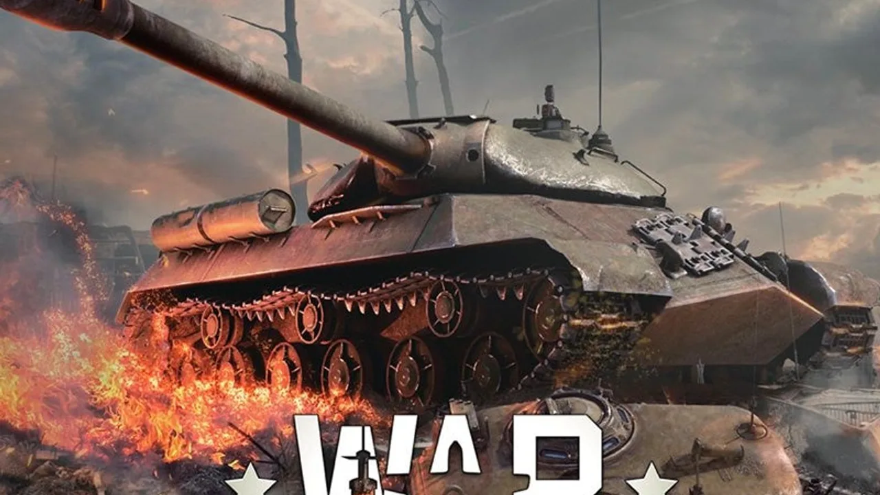War Thunder tank hull-down on a ridgeline